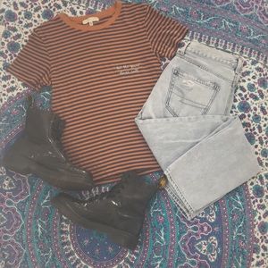 Casual striped T shirt size XS